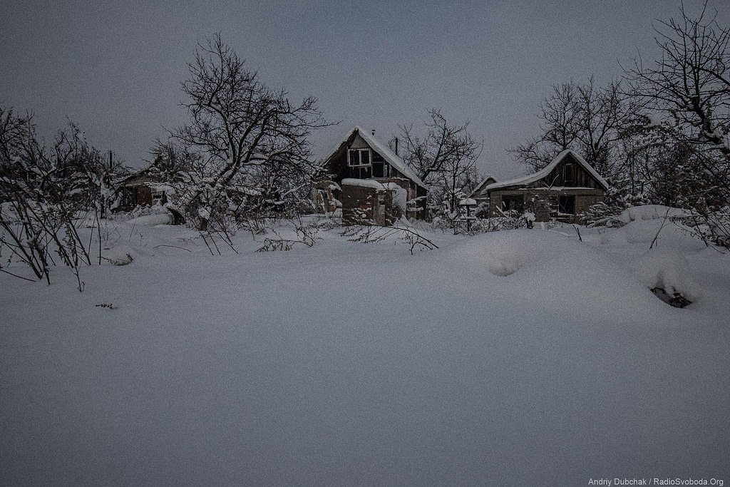 Дачі Авдіївської промки взимку. Фото: Андрій Дубчак